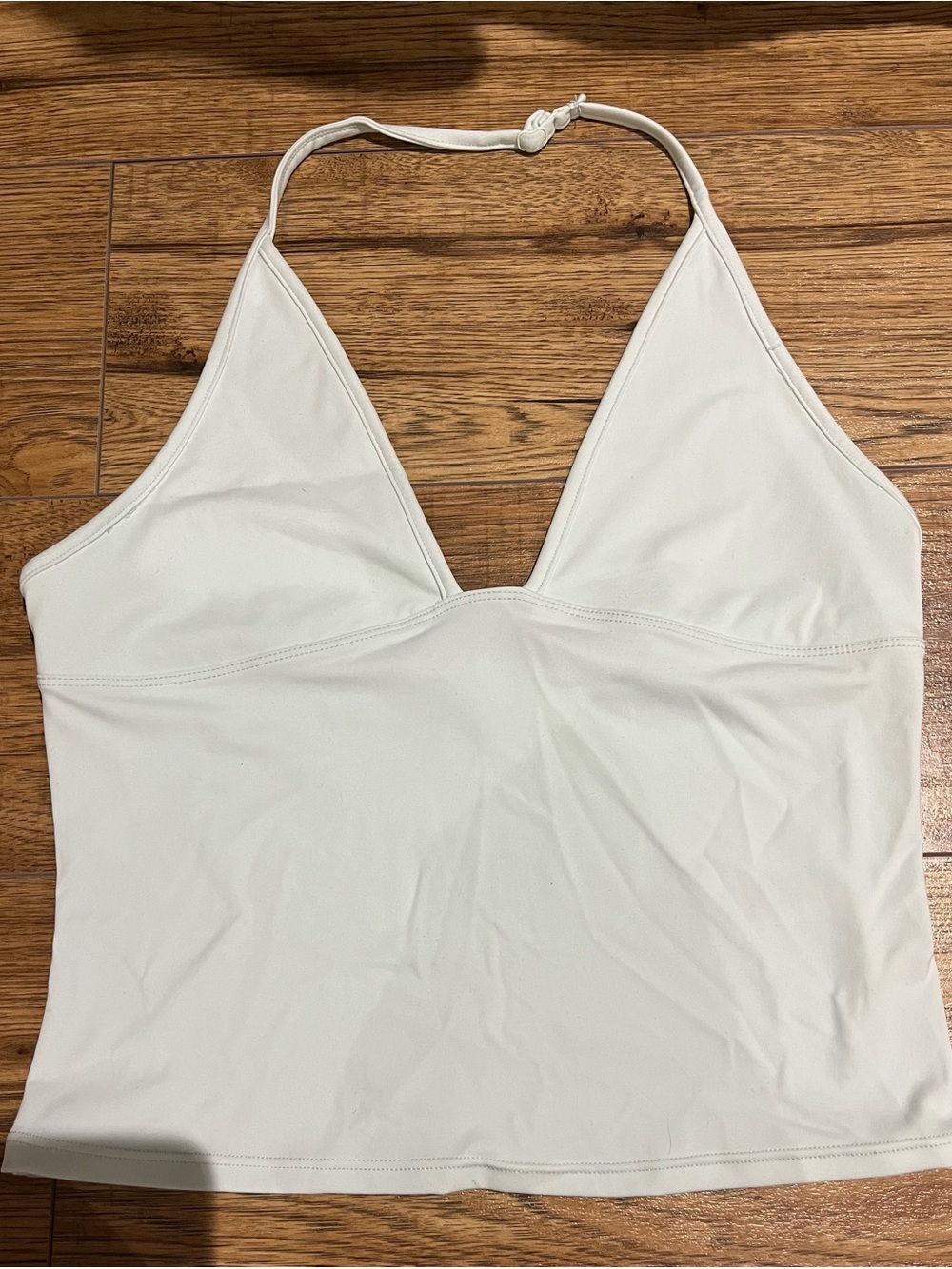Garage sleek plunge halter top in mint julep. Only worn once, like new.